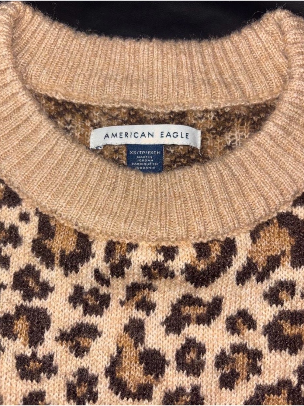 Leopard Print Knit Sweater with comfrt Sweatpants - Picture 3 of 3